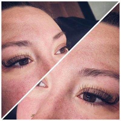 Light volume lash extensions