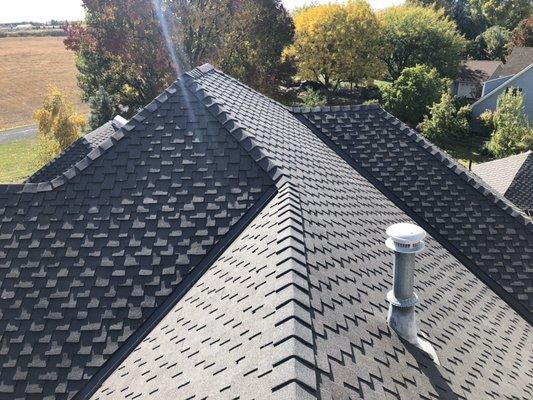 Presidential shingle install