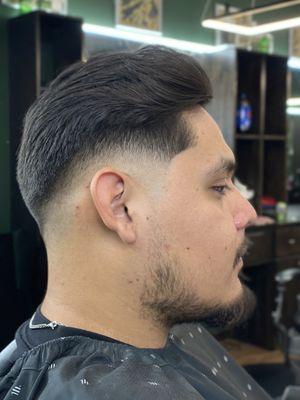 Haircut by @J.RoseTheBarber, to book your next appointment text (661)714-3970.