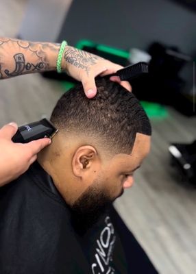 Blurry Skin Fade With The Grain to Keep The Waves Flowing