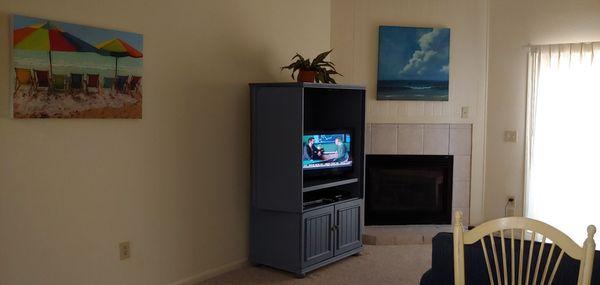 Living room, typical Ocean High Condominium, Ocean City MD.