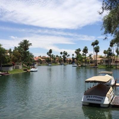 Live on the lake at Scottsdale Ranch where you can boat and fish just off your patio! Beautiful homes priced to sell-