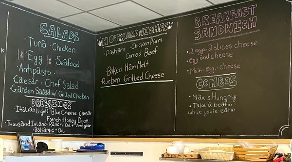 Salad & hot Sammie's menus - march 2022