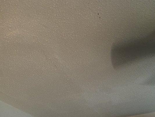 Hole and uneven ceiling