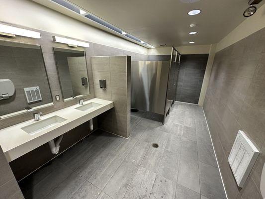 Modern bathroom inside the station