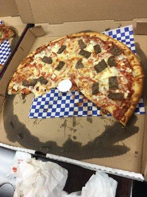 It's the 16" with feta and gero meat