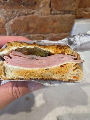 Black Forest ham panini