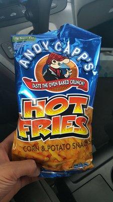 Andy Capp's Hot Fries - impulsive purchase inside the food mart (01/03/18). #Whittier #Snacks #PotatoChips