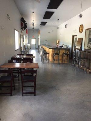 Spacious taproom