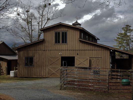 Foothills Security installed remote Wi-Fi, a night vision camera and smart light lighting at this farm. Everything runs from a tablet.