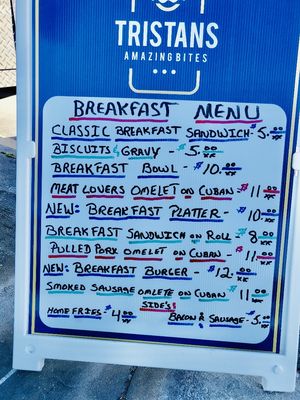 Breakfast Menu