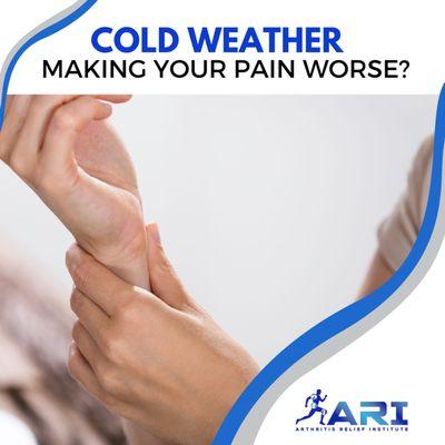 Millions of adults report a change in pain levels during the colder weather. Schedule an appointment with us today.