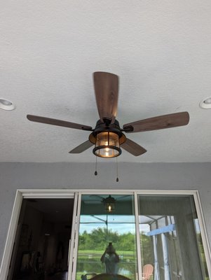 Outdoor fan installation