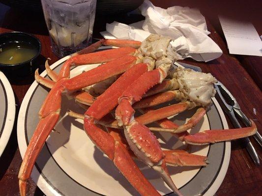 All you can eat crab legs on Saturday night