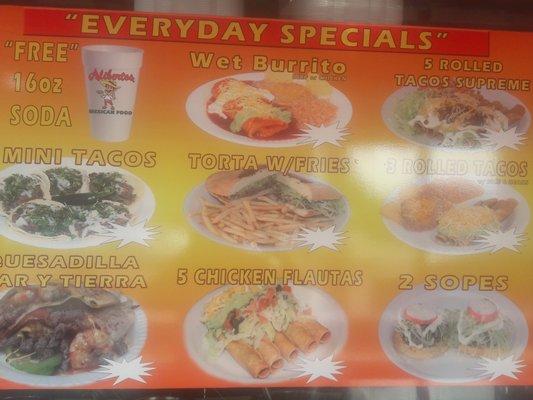 Everyday Specials