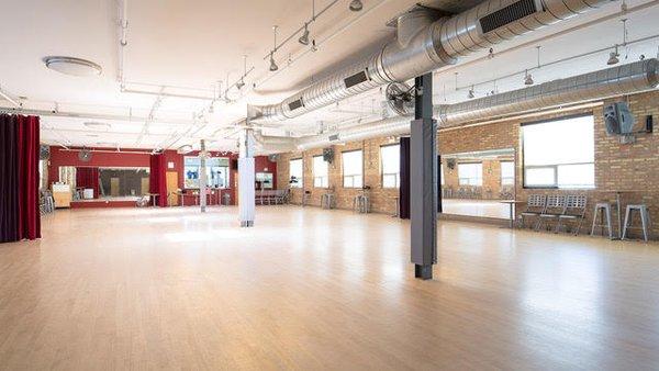 Loft space built for a dance studio with executive offices.