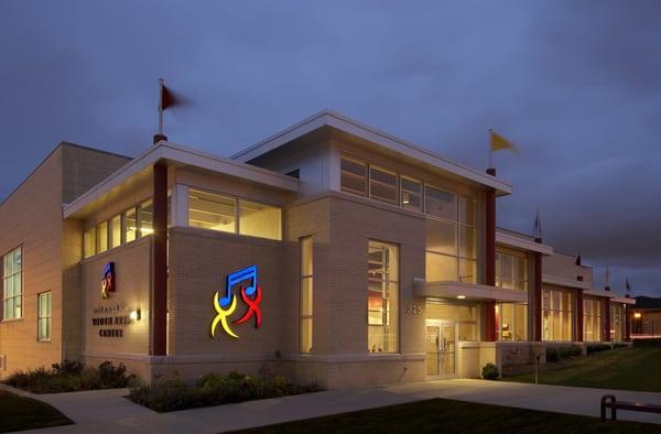 Front entrance of the Milwaukee Youth Arts Center