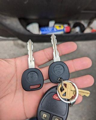 A spare key and remote made for a traverse