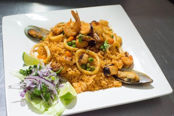 Our very own arroz con mariscos