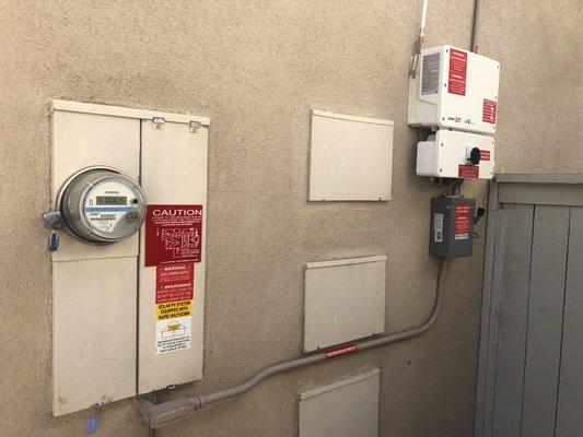 SolarEdge Inverter connected and converting solar energy into electricity all from the power of the sun.