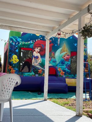 Mermaid bounce house