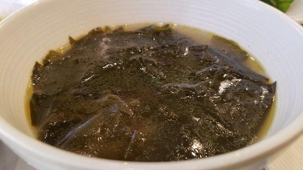 "Special" Dinner - seaweed soup