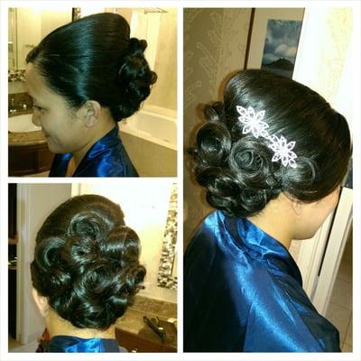 Wedding updo