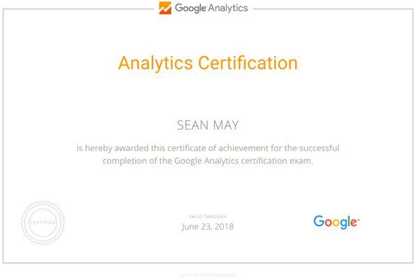 Google Analytics Certification