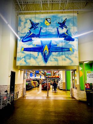 "Blue Angels" original local signed Artwork (located at the Walmart entrance)