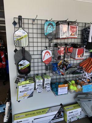 Pickleball gear.