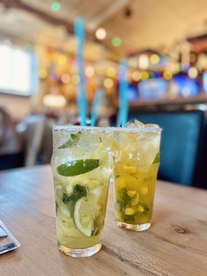 Mango mojito + pineapple mojito