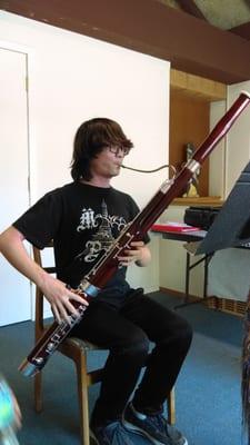 Trying out premium bassoons