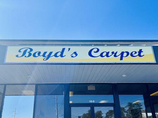 Boyd's Carpet and More- Storefront
 115 W Fire Tower Road Winterville NC
 before lowes hardware
 Boyds Flooring
 DIY Flooring