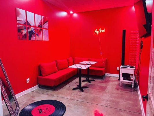 Red karaoke room