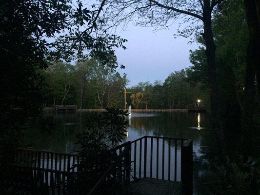 This is the view one sees when sitting on the swing rocker