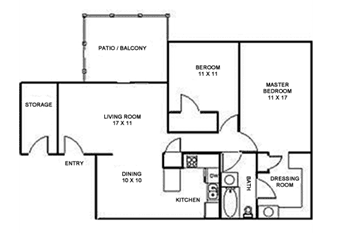 Two Bedroom Floor Plan