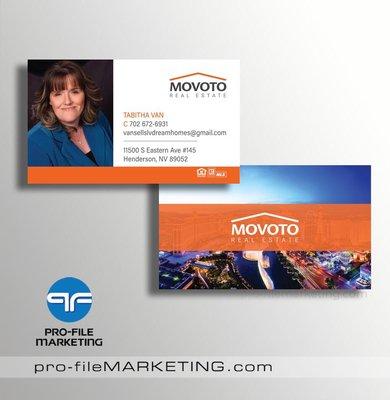 Custom business card design. Double sided business card printing