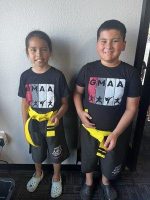 Cousins in karate together!