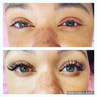 Classic eyelash extensions