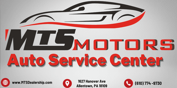 Silver MTS Auto Service Sign