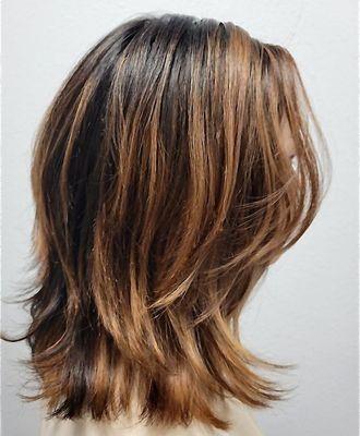 Caramel highlight + cut