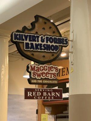 Signage in Faneuil hall.  The cookies are a must - the fuel for the freedom hall.