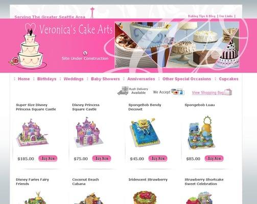 veronicas cake arts Seattle Burien - cakes in seattle - by Custom Web Design x2active