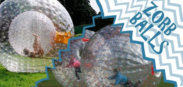 Human Hamster Balls are the new craze! They are a fun activity for birthday parties, school events & festivals. All ages can enjoy these!