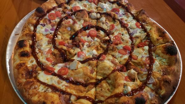 BBQ Chicken pizza was amazing with a perfect crust!