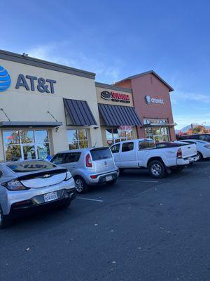 Sourdough Bread Company "sandwiched" between crumbl and AT&T