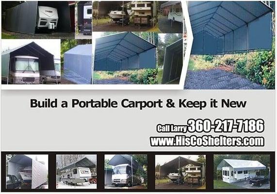 RV portable carport shelter