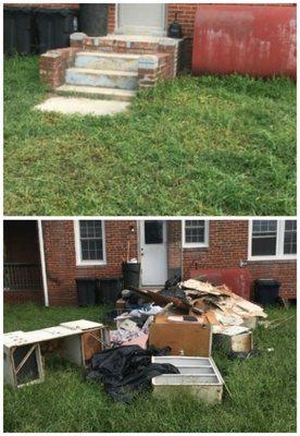 Kitchen and bathtub demo clean up