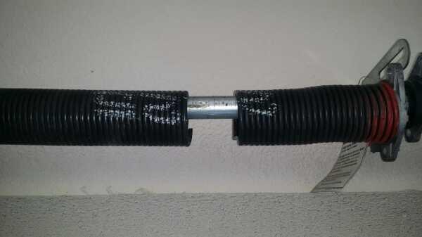 Broken torsion spring