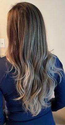 Balayage Highlights, Toner, Olaplex Treatment,Trim & Blowout On location: Honolulu